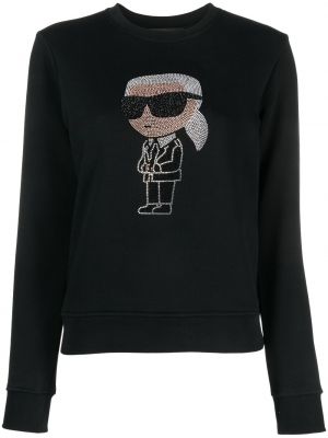 Czarny sweter Karl Lagerfeld