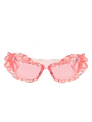 Oversize saulesbrilles Ottolinger rozā
