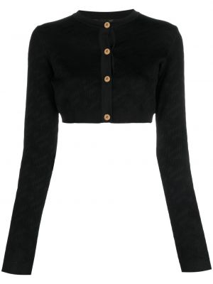 Cardigan en tricot Versace noir