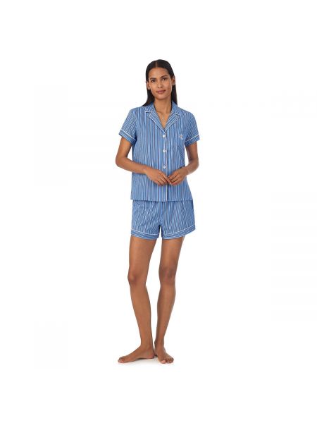 Pijama a rayas Lauren Ralph Lauren azul