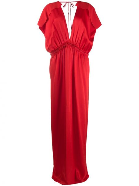 Платье макси без рукавов Maison Rabih Kayrouz, красное