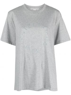 T-shirt con motivo a stelle Stella Mccartney grigio