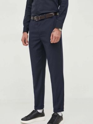 Jednobarevné kalhoty Armani Exchange