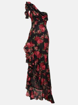 Dolga obleka s cvetličnim vzorcem Rasario