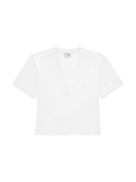 Biała koszulka Courreges