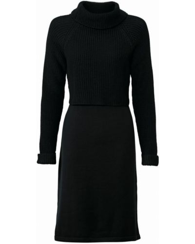 Pletena haljina s dolčevitom Heine crna