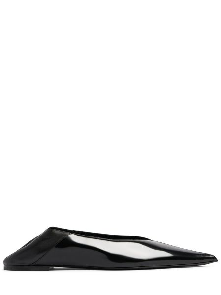 Zapatillas de cuero Saint Laurent negro
