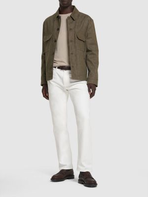 Bavlnená džínsová bunda Loro Piana zelená