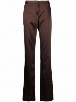 Pantalones rectos Alexander Mcqueen marrón