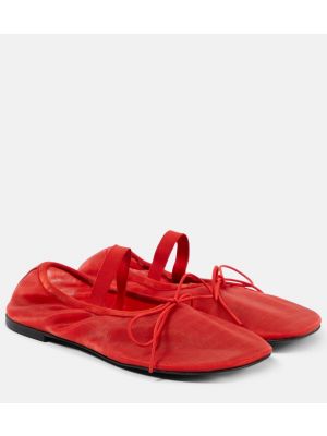Мрежести полуотворени обувки Proenza Schouler червено