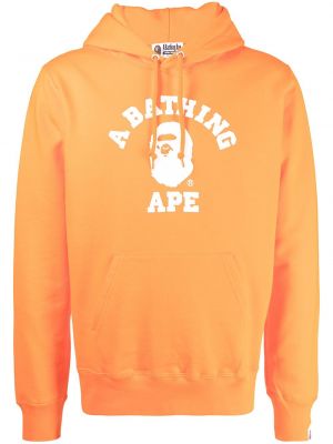 Genser med print A Bathing Ape® oransje