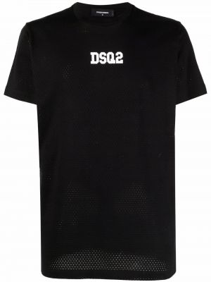 Baskılı tişört Dsquared2 siyah