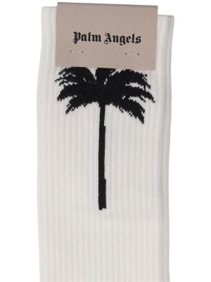 Calcetines de algodón Palm Angels blanco