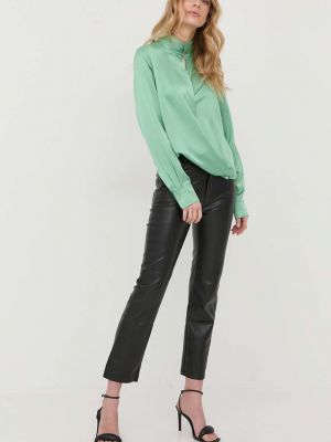 Svilena bluza Victoria Beckham zelena