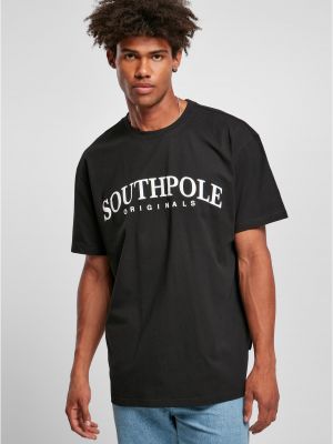 Raštuotas polo marškinėliai Southpole juoda