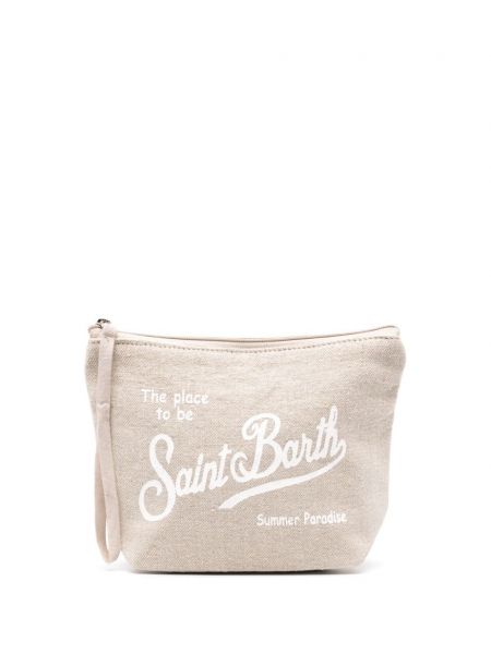 Pochette en lin Mc2 Saint Barth beige