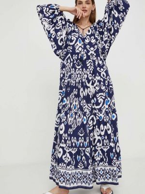 Rochie lunga oversize Answear Lab albastru