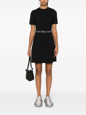 Mini suknele Calvin Klein Jeans juoda