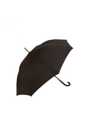 Paraguas a rayas con estampado Pierre Cardin negro