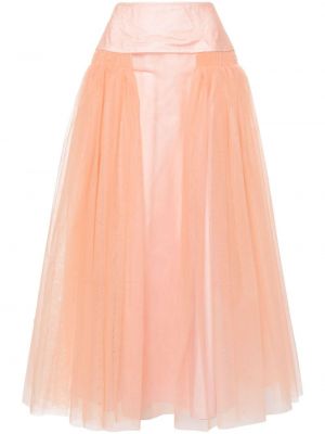 Maxi φούστα από τούλι Molly Goddard ροζ