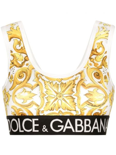 Crop top Dolce & Gabbana gul