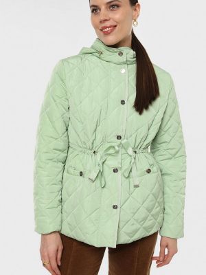 Утепленная демисезонная куртка Lilly Bennet зеленая