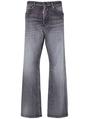 Zvonové džíny s vysokým pasem Dsquared2 šedé
