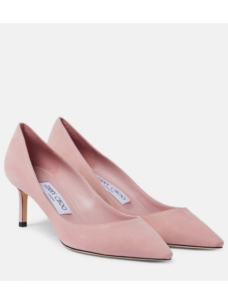 Semsket skinn pumps Jimmy Choo rosa