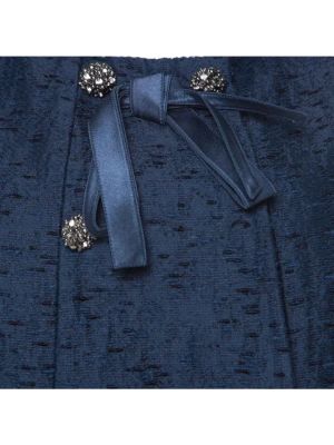 Chaqueta de seda Valentino Vintage azul