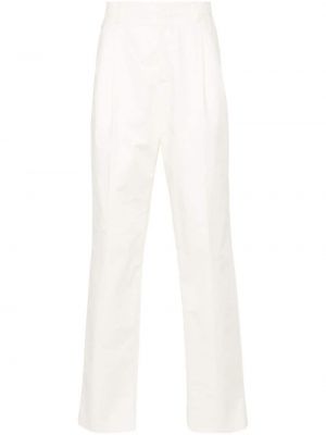 Pantaloni chino din bumbac Lardini alb
