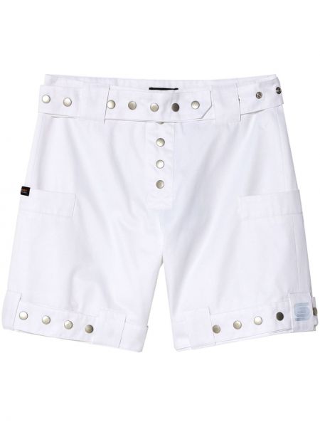 Pamučne bermuda kratke hlače sa šiljcima Olly Shinder bijela