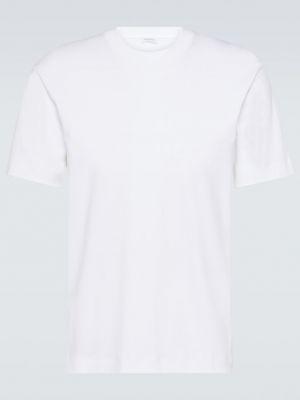 Хлопковая футболка Sunspel белая