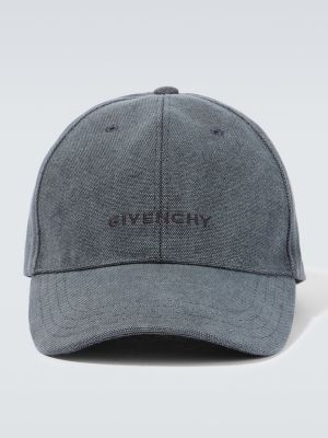 Памучна шапка с козирки Givenchy сиво