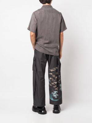 Pantalon cargo avec poches Maharishi gris