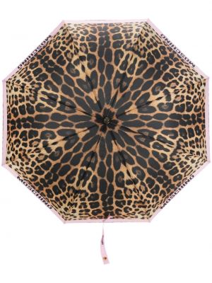 Dežnik s potiskom z leopardjim vzorcem Moschino