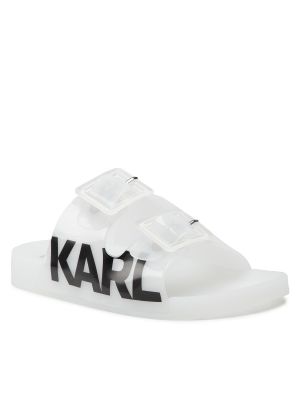 Klapki Karl Lagerfeld białe