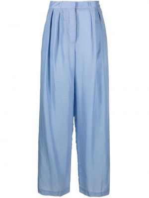 Pantaloni plissettati The Frankie Shop blu