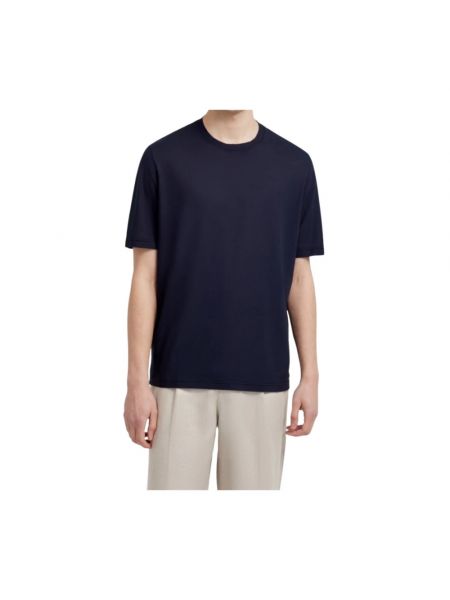 T-shirt mit kurzen ärmeln mit rundem ausschnitt Filippo De Laurentiis blau