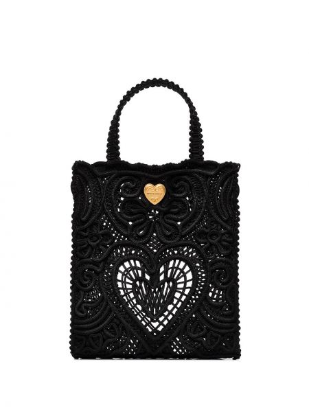 Τσάντα shopper με δαντέλα Dolce & Gabbana