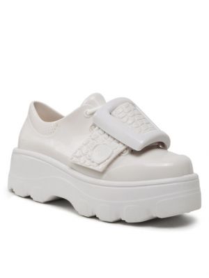 Pantofi cu cataramă Melissa alb