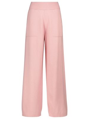 Pantaloni din cașmir Barrie roz