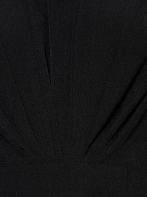 Midi šaty jersey Alexandre Vauthier černé