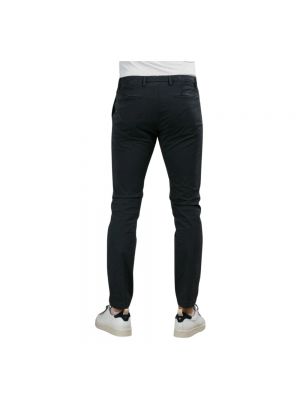 Pantalones chinos de algodón Briglia negro