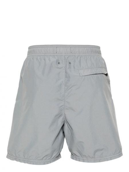 Shorts avec applique Stone Island gris