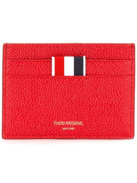 Portefeuille Thom Browne rouge