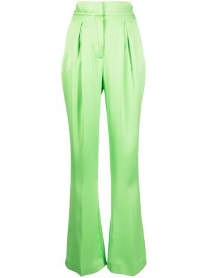 Plisirane hlače Genny zelena