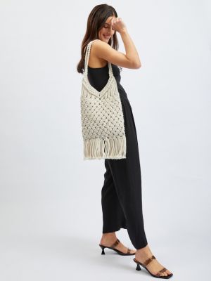 Плетени чанта Orsay бяло