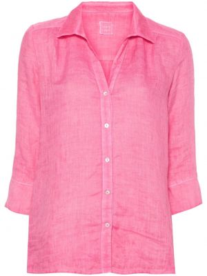 Λινό πουκάμισο 120% Lino ροζ