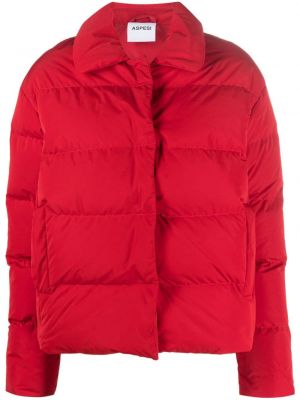 Prošivena pernata jakna Aspesi crvena
