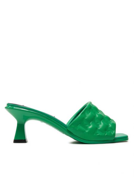 Sandale din piele Karl Lagerfeld verde